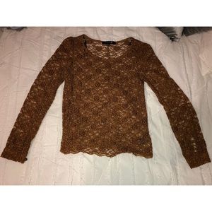 Forever 21 brown lace top